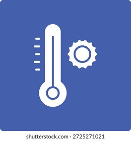 Icono de Vector de temperatura. Se puede utilizar para aplicaciones de impresión, móviles y de Web.