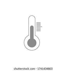 Temperature vector icon. . Weather, hot and cold climate for website, mobile applications.
