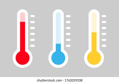 Temperature vector icon. Weather, hot and cold illustration.