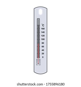Temperatur-Vektorsymbol.Cartoon-Vektorsymbol einzeln auf weißem Hintergrund.