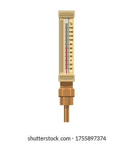 Temperature vector icon.Cartoon vector icon isolated on white background temperature.