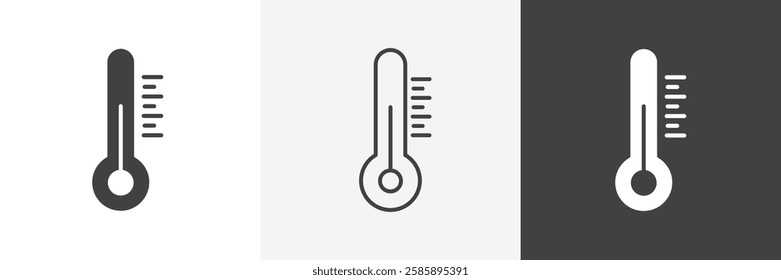 Temperature vector icons collection graphic designs for ui designs
