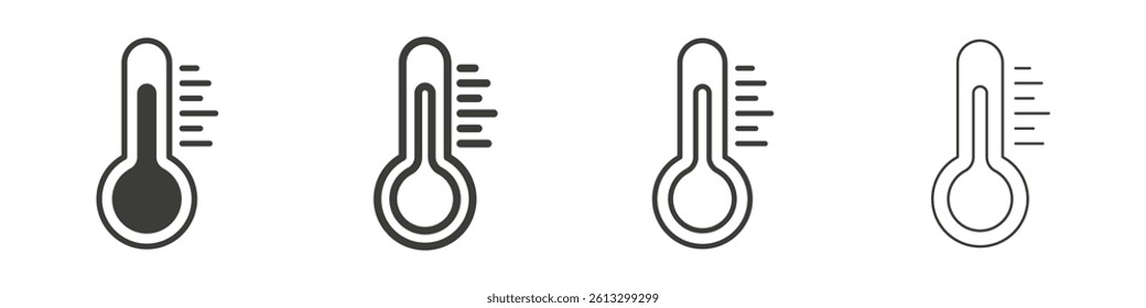 Temperature vector icons graphic pack