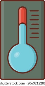 temperature Vector illustration on a transparent background. Premium quality symbols. Vector Line Flat color  icon for concept and graphic design.