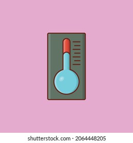 temperature Vector illustration on a transparent background. Premium quality symbols. Vector Line Flat color  icon for concept and graphic design.