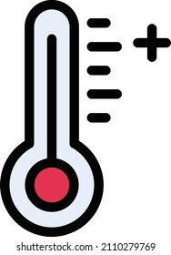 temperature Vector illustration on a transparent background. Premium quality symbols. Stroke vector icon for concept and graphic design.