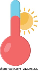 temperature Vector illustration on a transparent background.Premium quality symmbols.Vector line flat icon for concept and graphic design.
