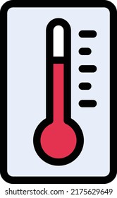 Temperature Vector illustration on a transparent background.Premium quality symmbols.Stroke vector icon for concept and graphic design.