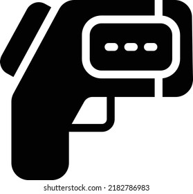 ilustración del vector de temperatura en un fondo transparente. Símbolos de calidad superior. Iconos vectoriales de glifos para diseño de conceptos y gráficos. 
