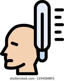 Temperature Vector illustration on a transparent background.Premium quality symmbols.Stroke vector icon for concept and graphic design.