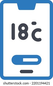 ilustración de vectores de temperatura en un fondo transparente.Símbolos de calidad premium.Icono de vector glifos para el concepto y el diseño gráfico.