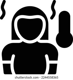 temperature Vector illustration on a transparent background. Premium quality symmbols. Glyphs vector icons for concept and graphic design.