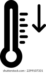 temperature Vector illustration on a transparent background. Premium quality symmbols. Glyphs vector icons for concept and graphic design.