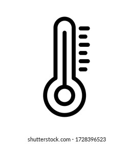 temperature vector thin line icon 