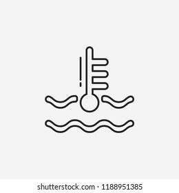 Temperature Warning Modern Simple UI Vector Icon