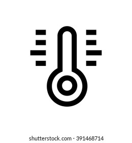 Temperature, weather line icon. Pixel perfect fully editable vector icon suitable for websites, info graphics and print media.