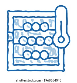 temperature in wine cellar sketch icon vector. Hand drawn blue doodle line art temperature in wine cellar sign. isolated symbol illustration