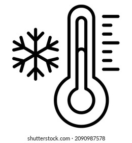 temperature winter warm christmas single isolated icon with outline style