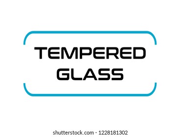 Tempered glass label design