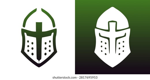 Templar Crusader Knight Helmet Cross Badge