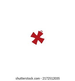 Templar symbol on white background