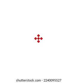 Templar symbol on white background