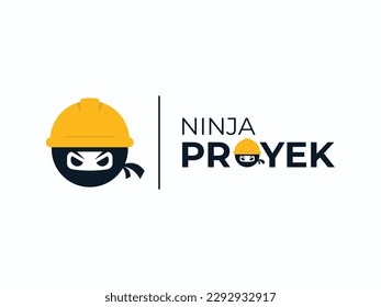 templat logo design elemen , Logo  Ninja Proyek