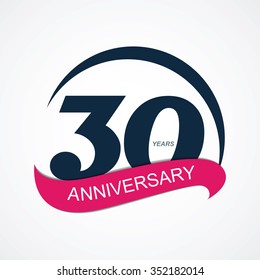 Template  30 Anniversary Vector Illustration EPS10