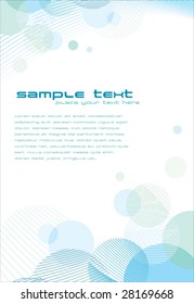 template with abstract background