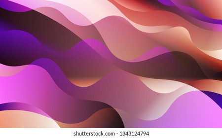 Template Abstract Background With Curved Lines. For Template Cell Phone Backgrounds. Vector Illustration with Color Gradient.