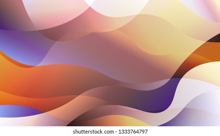 Template Abstract Background With Curves Lines. For Design, Presentation, Business. Vector Illustration