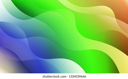 Template Abstract Background With Curves Lines. Design For Cover Page, Poster, Banner Of Websites. Vector Illustration.