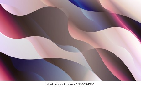Template Abstract Background With Curves Lines. For Design, Presentation, Business. Vector Illustration