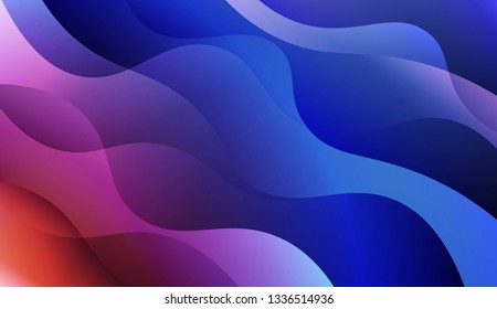 Template Abstract Background With Curves Lines. For Flyer, Brochure, Booklet And Websites Design Vector Illustration with Color Gradient