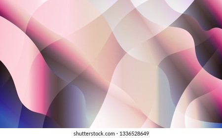 Template Abstract Background With Curves Lines. For Your Design Wallpaper, Presentation, Banner, Flyer, Cover Page, Landing Page. Vector Illustration with Color Gradient