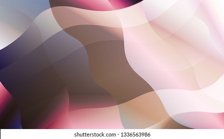 Template Abstract Background With Curves Lines. For Design, Presentation, Business. Vector Illustration