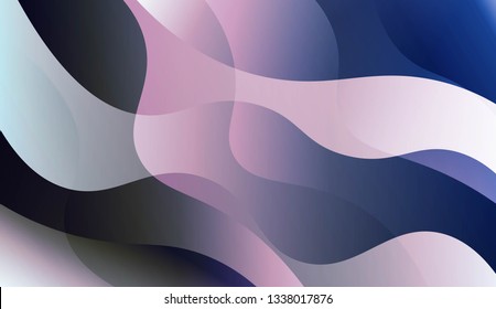 Template Abstract Background With Curves Lines. For Flyer, Brochure, Booklet And Websites Design Vector Illustration with Color Gradient