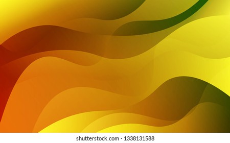 Template Abstract Background With Curves Lines. For Flyer, Brochure, Booklet And Websites Design Vector Illustration with Color Gradient