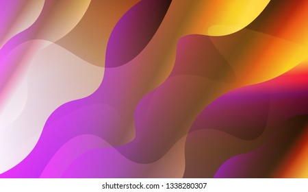 Template Abstract Background With Curves Lines. For Template Cell Phone Backgrounds. Vector Illustration with Color Gradient.