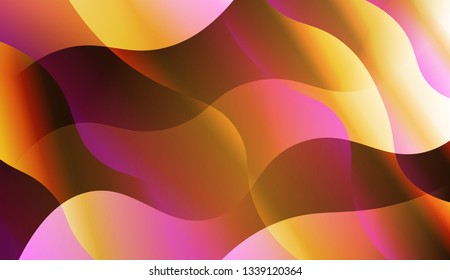 Template Abstract Background With Curves Lines. For Template Cell Phone Backgrounds. Vector Illustration with Color Gradient.