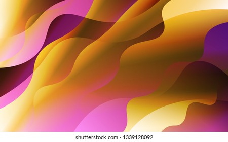 Template Abstract Background With Curves Lines. For Template Cell Phone Backgrounds. Vector Illustration with Color Gradient.