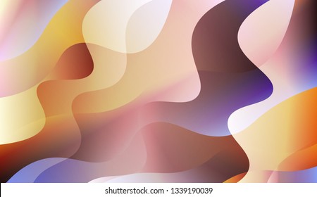Template Abstract Background With Curves Lines. For Your Design Wallpaper, Presentation, Banner, Flyer, Cover Page, Landing Page. Vector Illustration with Color Gradient