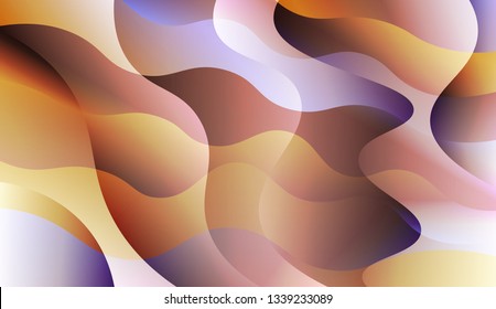 Template Abstract Background With Curves Lines. For Design, Presentation, Business. Vector Illustration