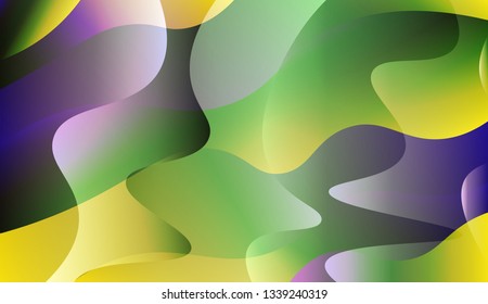 Template Abstract Background With Curves Lines. For Design, Presentation, Business. Vector Illustration