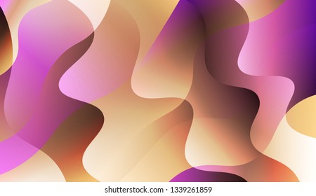 Template Abstract Background With Curves Lines. For Your Design Wallpaper, Presentation, Banner, Flyer, Cover Page, Landing Page. Vector Illustration with Color Gradient