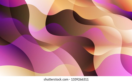 Template Abstract Background With Curves Lines. For Design, Presentation, Business. Vector Illustration