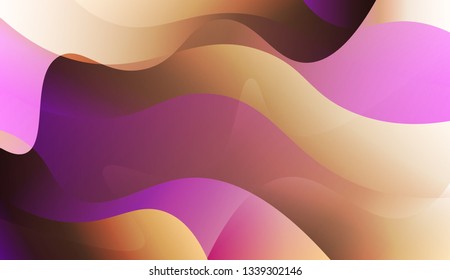 Template Abstract Background With Curves Lines. For Design, Presentation, Business. Vector Illustration