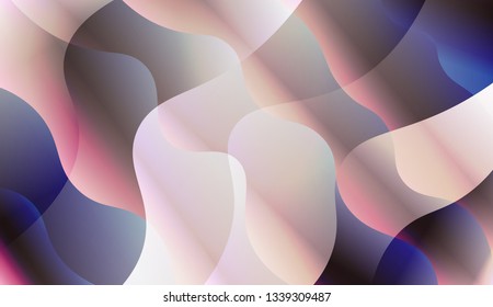 Template Abstract Background With Curves Lines. For Design, Presentation, Business. Vector Illustration