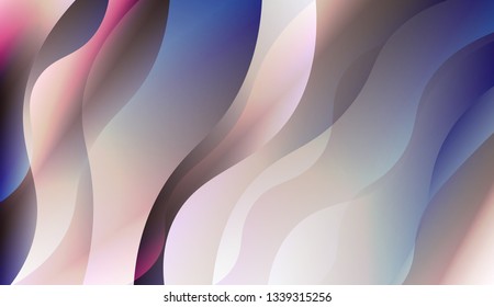 Template Abstract Background With Curves Lines. For Your Design Wallpaper, Presentation, Banner, Flyer, Cover Page, Landing Page. Vector Illustration with Color Gradient