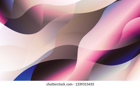 Template Abstract Background With Curves Lines. For Your Design Wallpaper, Presentation, Banner, Flyer, Cover Page, Landing Page. Vector Illustration with Color Gradient